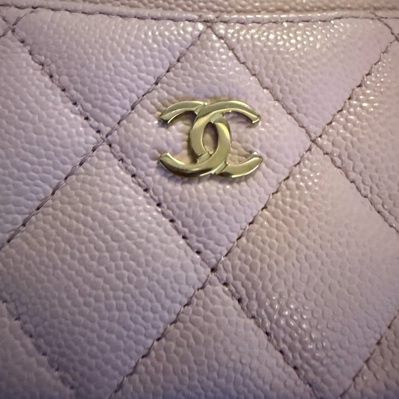 Chanel Light Pink Quilted Card Holder . 100% authentic - Picture 5 of 11
